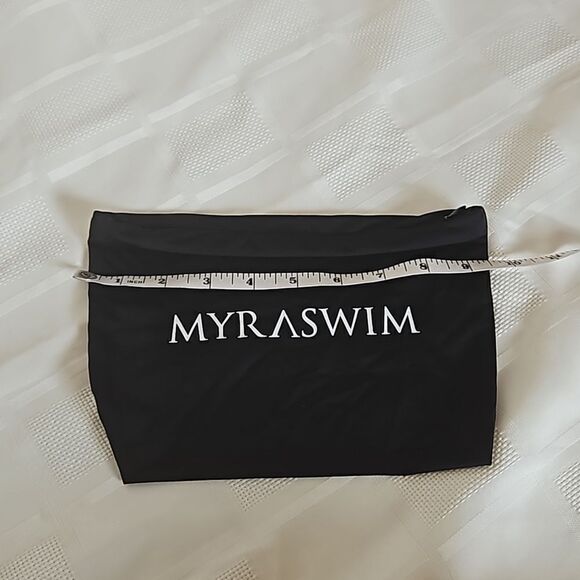 Myra Swim One Piece Bathing Suit Lace-Up, Low Back Black Small - Picture 11 of 16